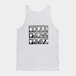 Creepy faces Tank Top